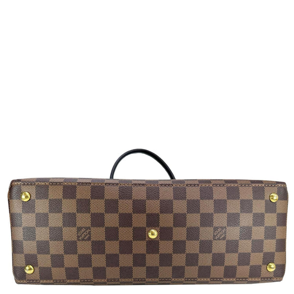 LOUIS VUITTON LV Riverside Damier Ebene Satchel Bag Brown