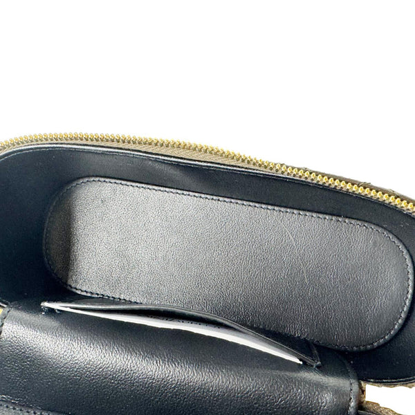 YVES SAINT LAURENT Gaby Vanity Quilted Leather Crossbody Bag Olive