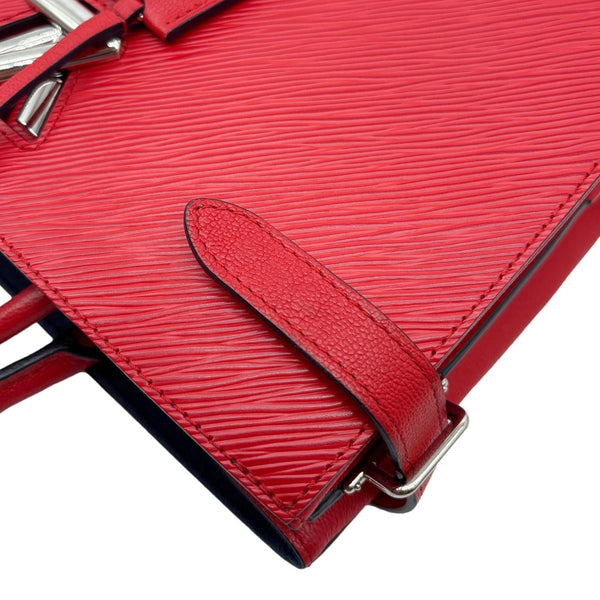 LOUIS VUITTON Twist Epi Leather Tote Bag Red