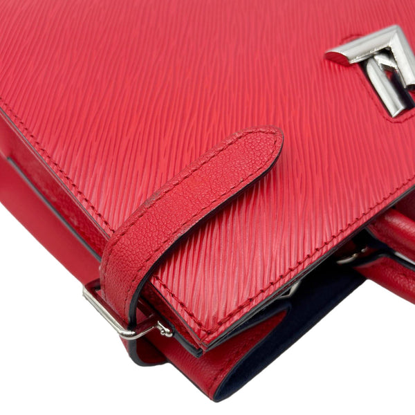 LOUIS VUITTON Twist Epi Leather Tote Bag Red