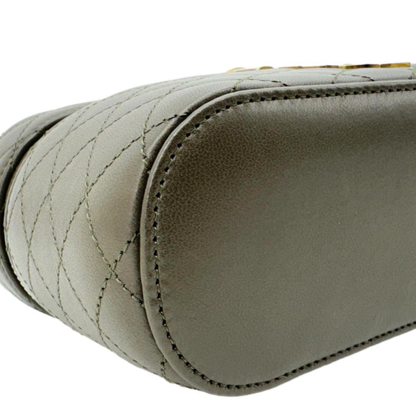 YVES SAINT LAURENT Gaby Vanity Quilted Leather Crossbody Bag Olive