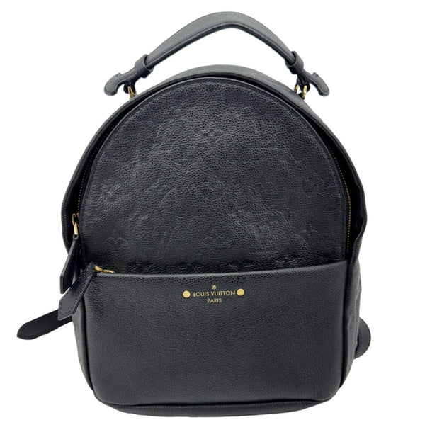 LOUIS VUITTON Sorbonne Monogram Empreinte Leather Backpack Black