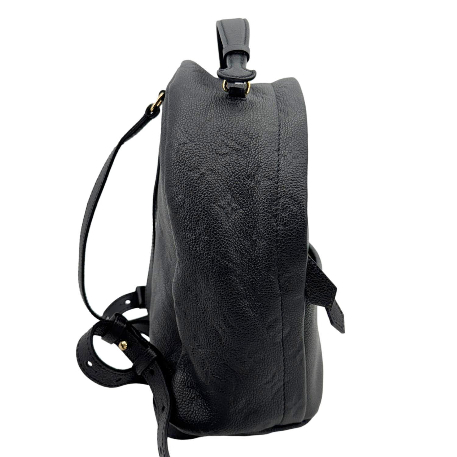 louis vuitton backpack sorbonne monogram empreinte LOUIS VUITTON Sorbonne Monogram Empreinte Leather Backpack Black