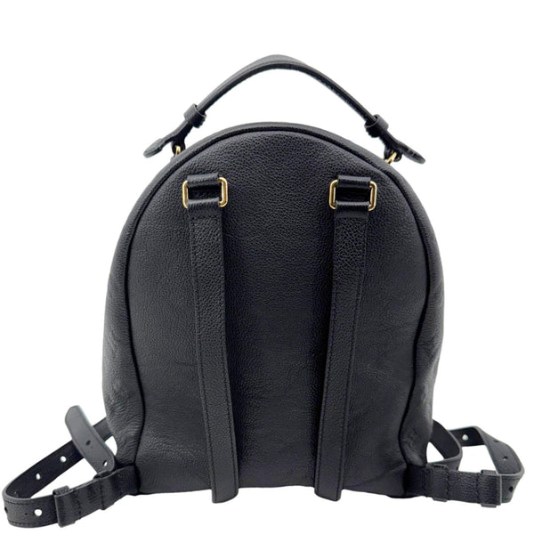 LOUIS VUITTON Sorbonne Monogram Empreinte Leather Backpack Black