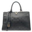 LOUIS VUITTON Very Zipped Monogram Cuir Plume Tote Bag Black