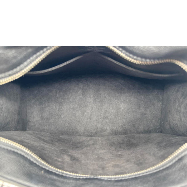 LOUIS VUITTON Very Zipped Monogram Cuir Plume Tote Bag Black