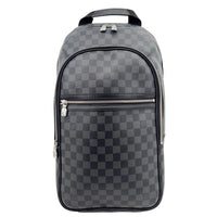 LOUIS VUITTON Michael NM Damier Graphite Backpack Bag Black