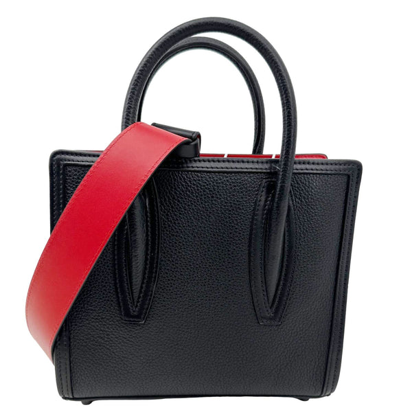 CHRISTIAN LOUBOUTIN Paloma Mini Leather Tote Shoulder Bag Black