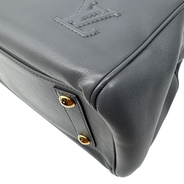 LOUIS VUITTON Cinema Intrigue Calf Leather Satchel Bag Grey