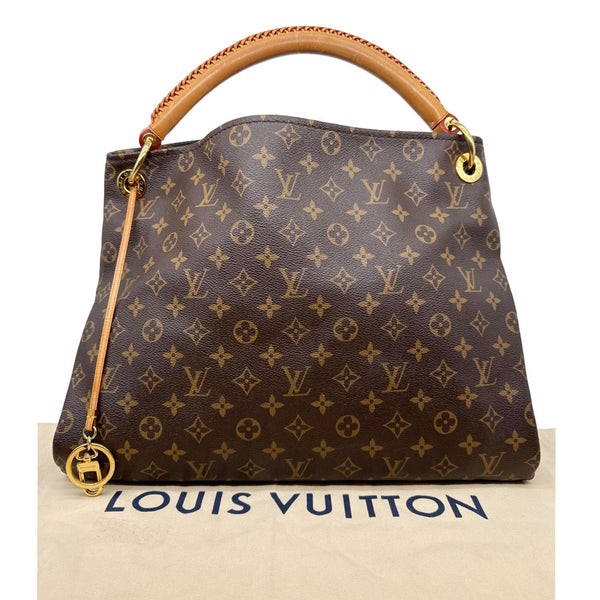 LOUIS VUITTON Artsy MM Monogram Canvas Hobo Bag Brown