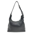 GUCCI GG Embossed Leather Hobo Bag Black 339553