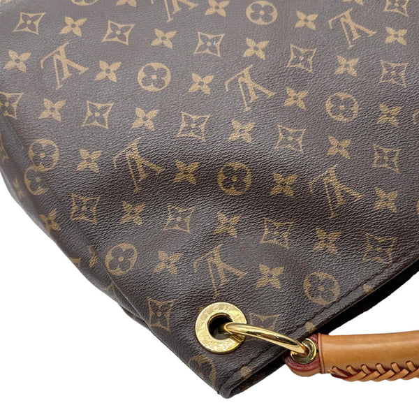 LOUIS VUITTON Artsy MM Monogram Canvas Hobo Bag Brown