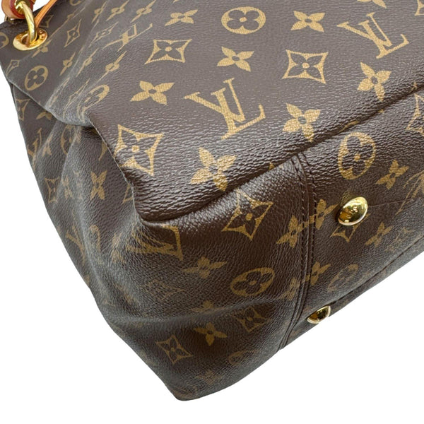 LOUIS VUITTON Artsy MM Monogram Canvas Hobo Bag Brown