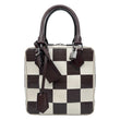 LOUIS VUITTON Runway Square Damier Cubic Sequin Tote Bag Brown