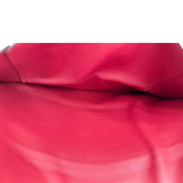 HERMES Pliplat Swift Leather Clutch Red