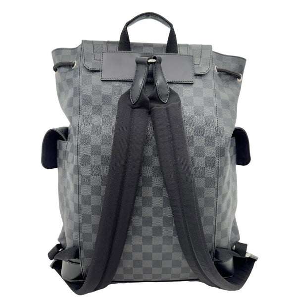 LOUIS VUITTON Christopher PM Damier Graphite Backpack Bag Black