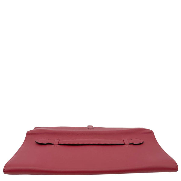 HERMES Pliplat Swift Leather Clutch Red