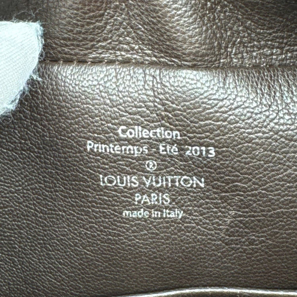 LOUIS VUITTON Runway Square Damier Cubic Sequin Tote Bag Brown