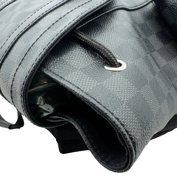 LOUIS VUITTON Christopher PM Damier Graphite Backpack Bag Black