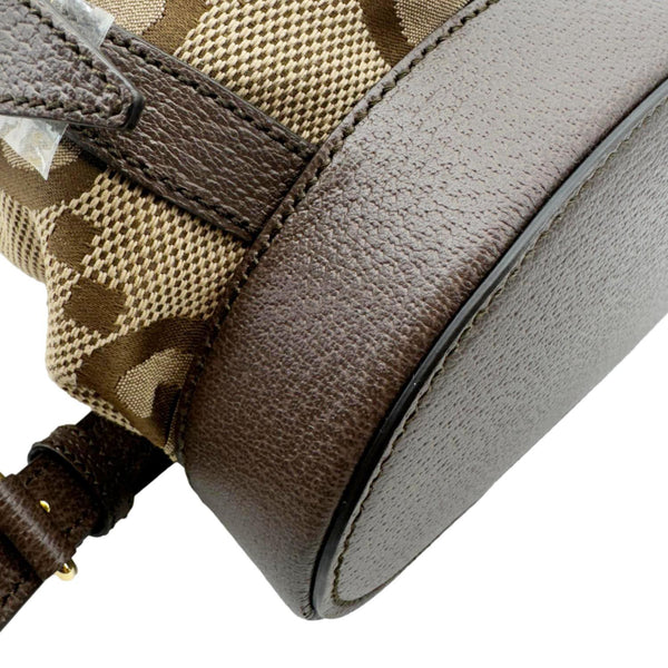 GUCCI Monogram Jumbo GG Canvas Backpack Brown 678829