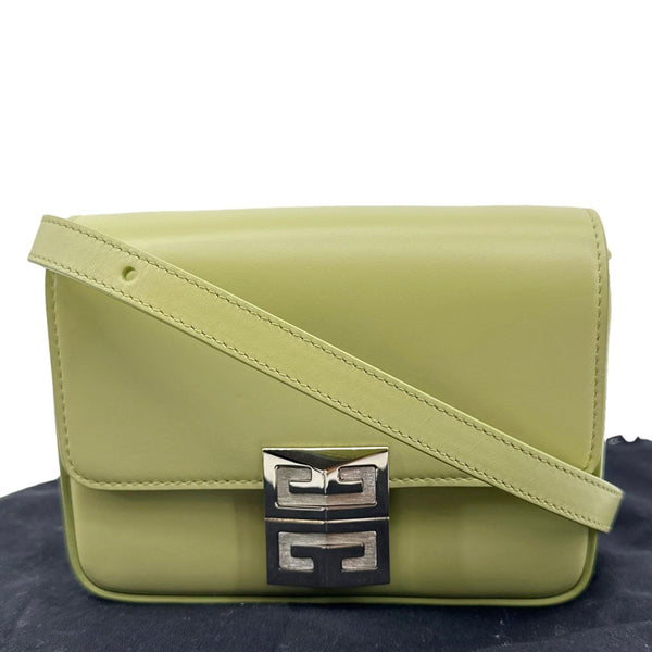 GIVENCHY 4G Mini Smooth Leather Crossbody Bag Green