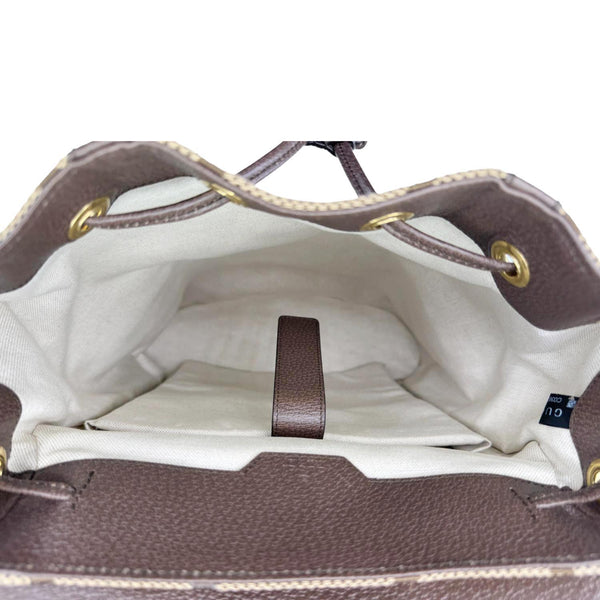 GUCCI Monogram Jumbo GG Canvas Backpack Brown 678829