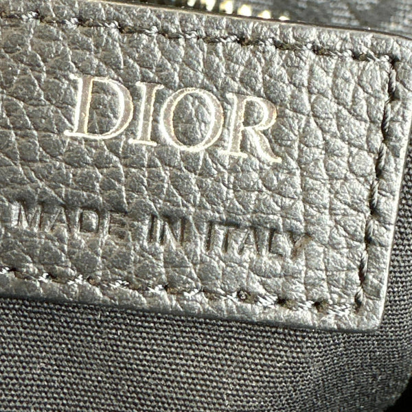 CHRISTIAN DIOR Saddle Oblique Jacquard Crossbody Bag Black