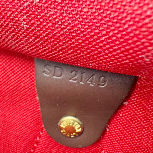 LOUIS VUITTON Speedy 30 Damier Ebene Satchel Bag Brown