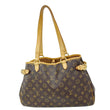 LOUIS VUITTON Batignolles Horizontal Monogram Canvas Shoulder Bag Brown