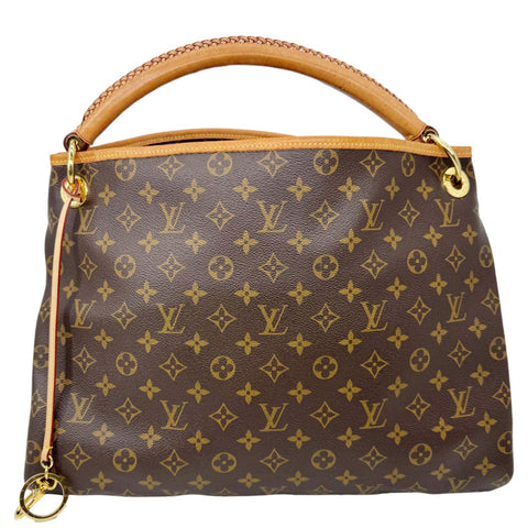 LOUIS VUITTON Artsy MM NM Monogram Canvas Shoulder Bag Brown