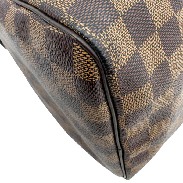 LOUIS VUITTON Speedy 30 Damier Ebene Satchel Bag Brown