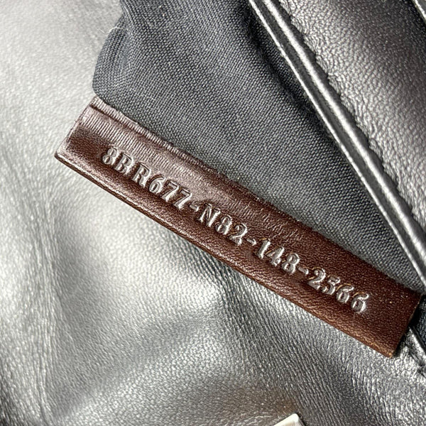 FENDI Leather Baguette Bag Black