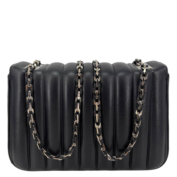 FENDI Leather Baguette Bag Black