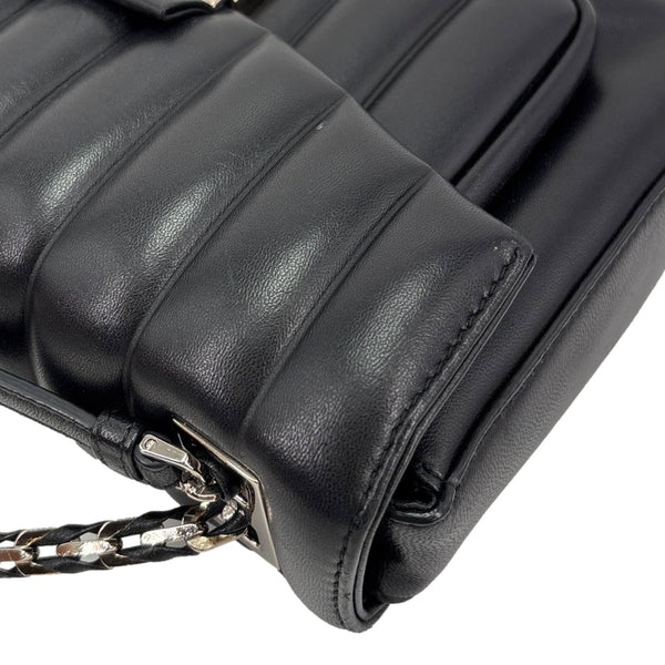 FENDI Leather Baguette Bag Black