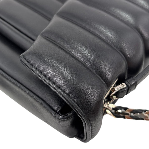 FENDI Leather Baguette Bag Black