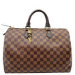 LOUIS VUITTON Speedy 30 Damier Ebene Satchel Bag Brown