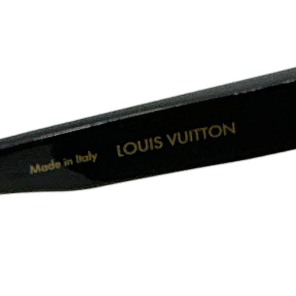 LOUIS VUITTON LV Shadow Z1843U Nylon Frame Square Sunglasses Gold