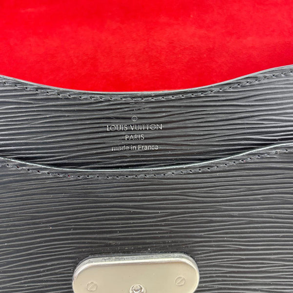 LOUIS VUITTON Neo Monceau Epi Leather Crossbody Bag Black