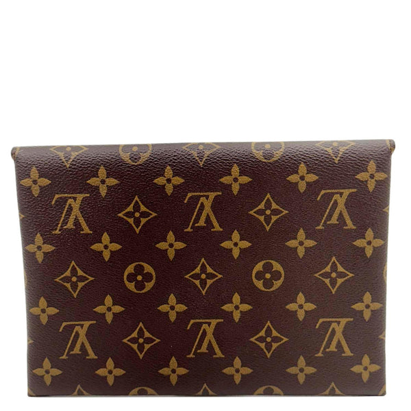 LOUIS VUITTON Kirigami Pochette Large Monogram Canvas Clutch Brown