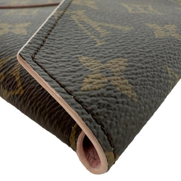 LOUIS VUITTON Kirigami Pochette Large Monogram Canvas Clutch Brown