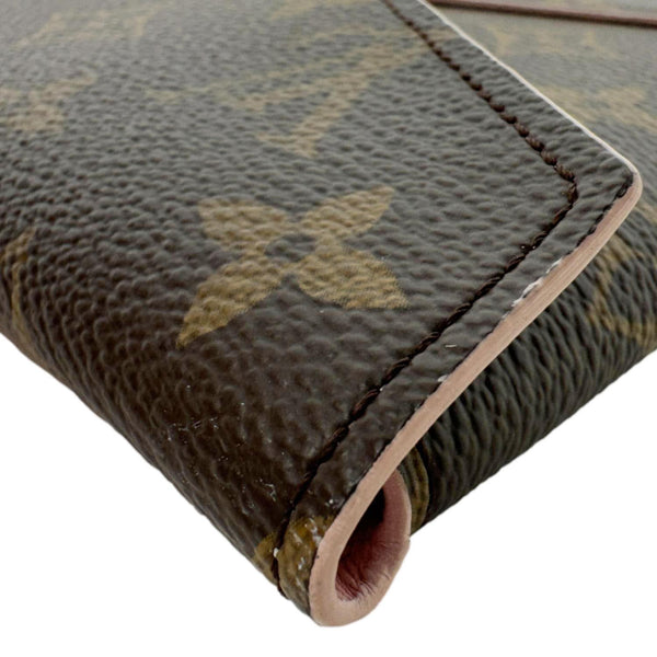 LOUIS VUITTON Kirigami Pochette Large Monogram Canvas Clutch Brown