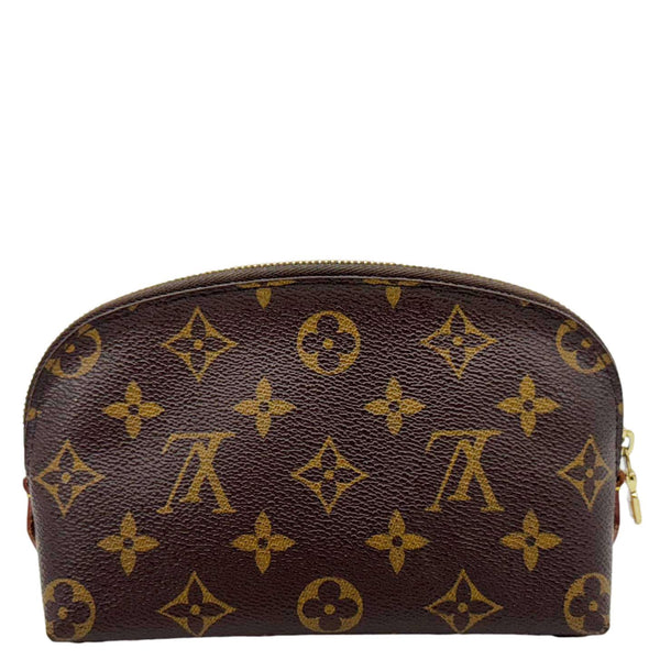 LOUIS VUITTON Monogram Canvas Cosmetic Pouch Brown