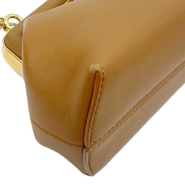 FENDI First Small Nappa Leather Shoulder Bag Brown