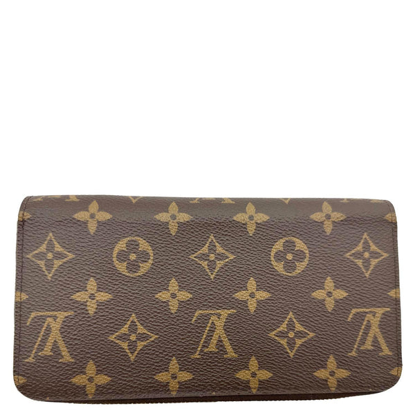 LOUIS VUITTON Monogram Canvas Zippy Wallet Brown