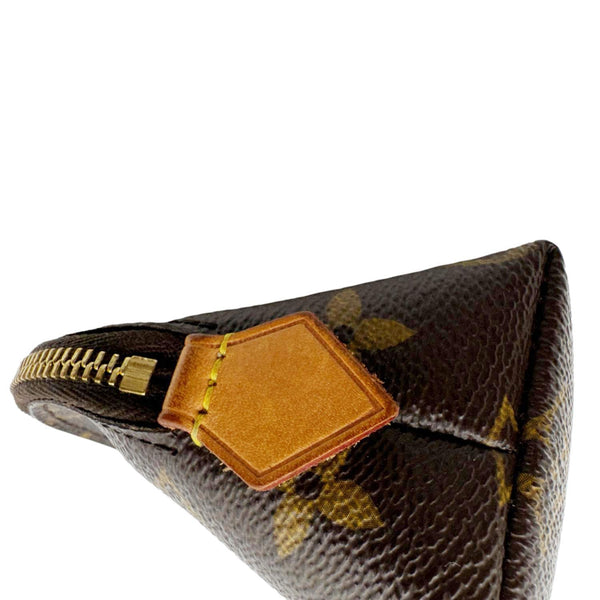 LOUIS VUITTON Monogram Canvas Cosmetic Pouch Brown