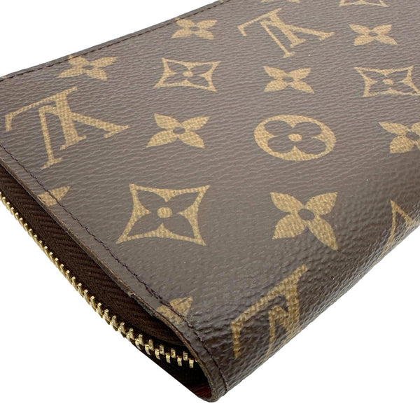 LOUIS VUITTON Monogram Canvas Zippy Wallet Brown