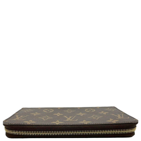 LOUIS VUITTON Monogram Canvas Zippy Wallet Brown