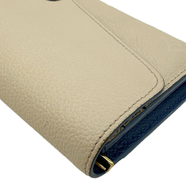 LOUIS VUITTON Sarah Monogram Empreinte Leather Wallet Beige