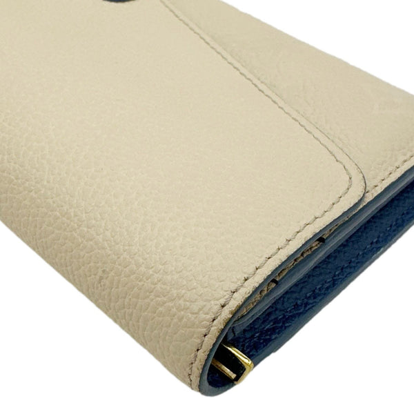 LOUIS VUITTON Sarah Monogram Empreinte Leather Wallet Beige