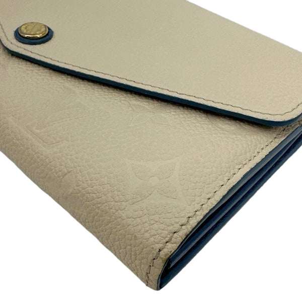 LOUIS VUITTON Sarah Monogram Empreinte Leather Wallet Beige
